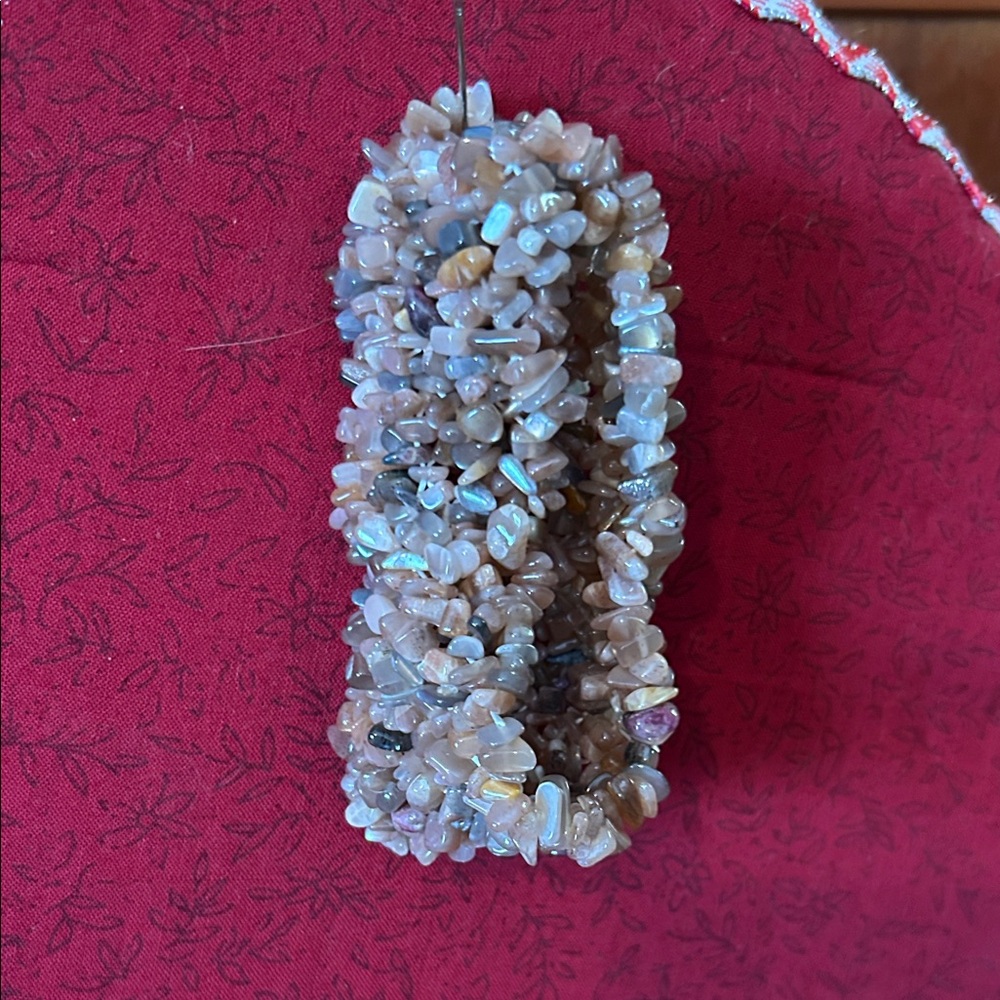 Smokey Quartz Chipped Beaded Bracelet.